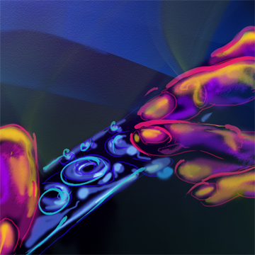 Music art by DC Langer