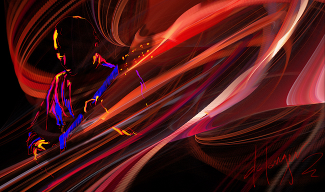 Music art by DC Langer