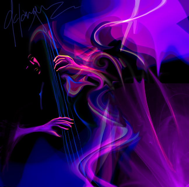Bass music art by DC Langer