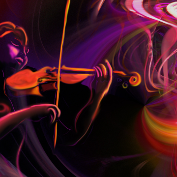 Violin Storm, detail