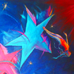 Star art pendant, DC Langer